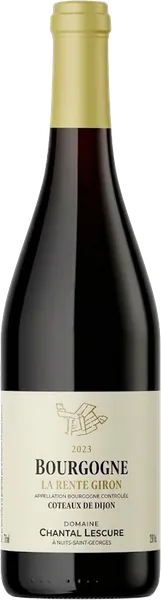 Domaine Chantal Lescure La Rente Giron Bourgogne Blanc Coteaux de Dijon 2023